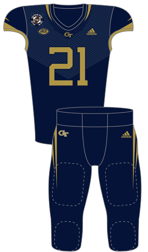 Georgia Tech 2021 Blue Uniform