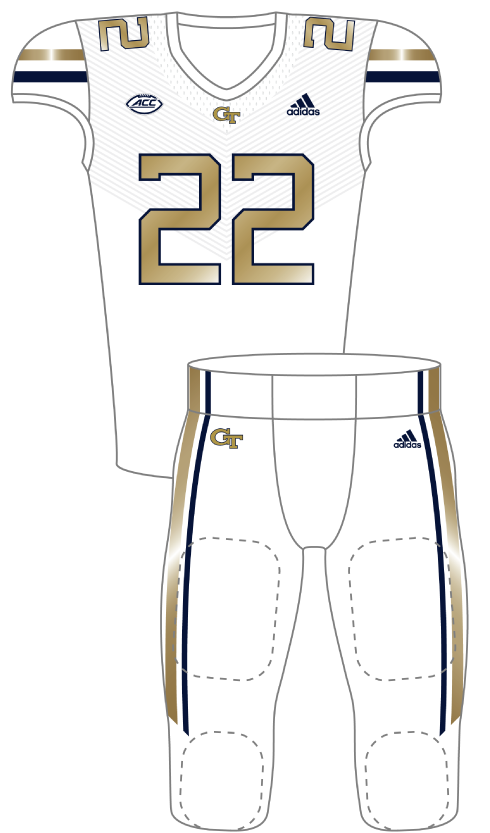 Georgia Tech 2022 White Uniform