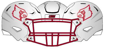louisville 2022 Helmet White Outline