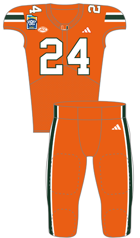 Miami 2024 Orange Uniform