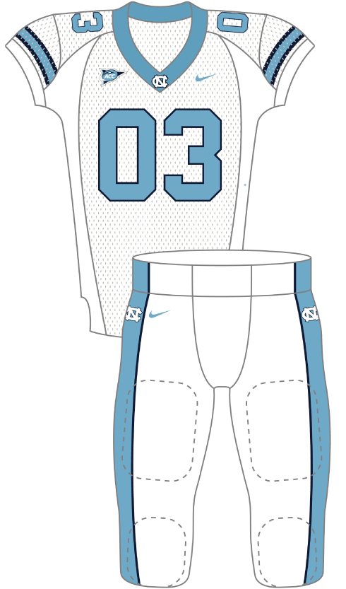 North Carolina 2013 White Uniform