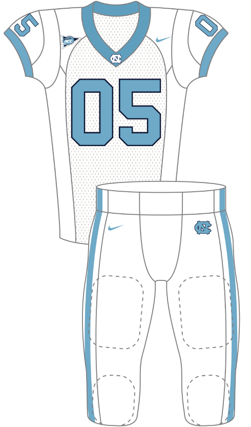 North Carolina 2005 White Uniform
