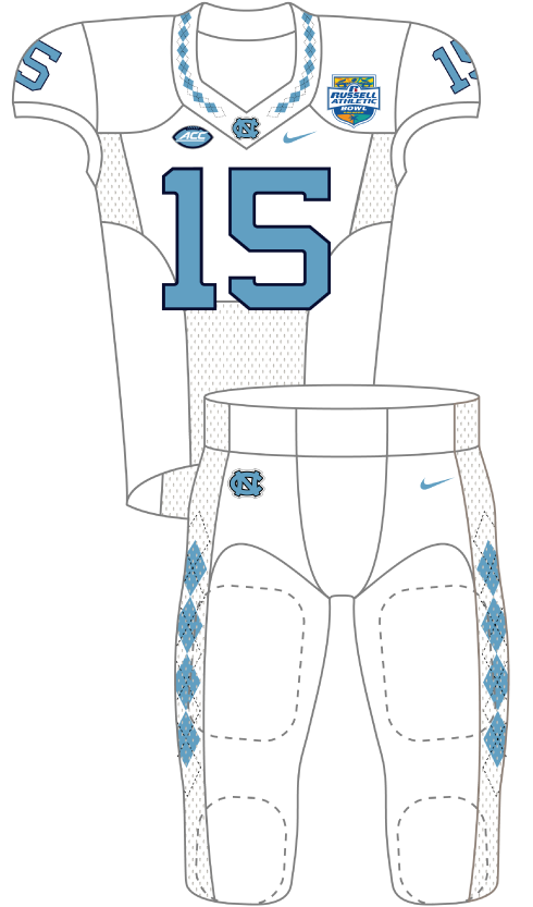 North Carolina 2015 White Uniform