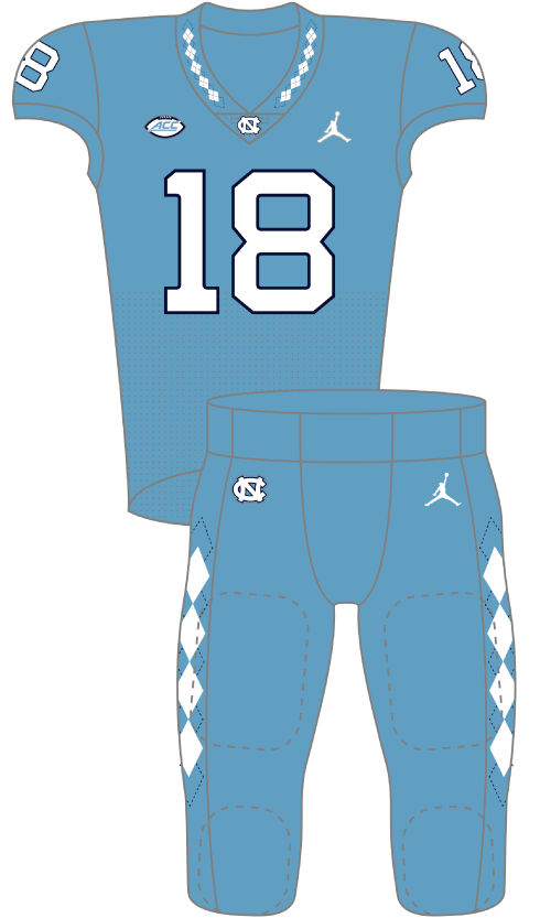 North Carolina 2018 Blue Uniform