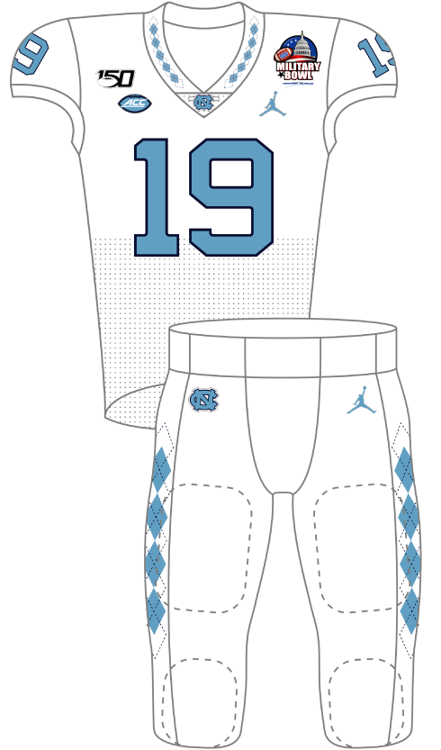 North Carolina 2019 White Uniform