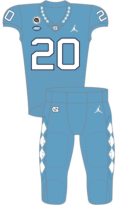 North Carolina 2020 Blue Uniform