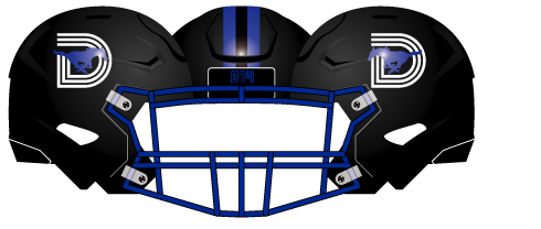 2024 White Helmet Blue Mask Blue Horse Blue Stripe