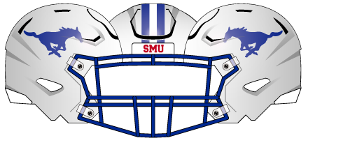 2024 White Helmet Blue Mask Blue Horse Blue Stripe