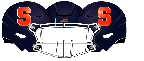 Syracuse 2016 Helmet Blue Orange White