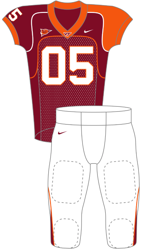 Virginia 2005 Maroon Revolution Uniform