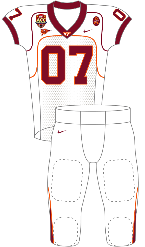 Virginia 2007 White Uniform