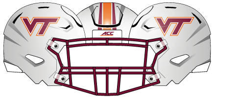 Virginia Tech 2016 White  Helmet
