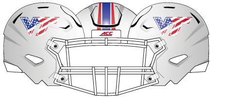 Virginia Tech 2017 Flag Helmet