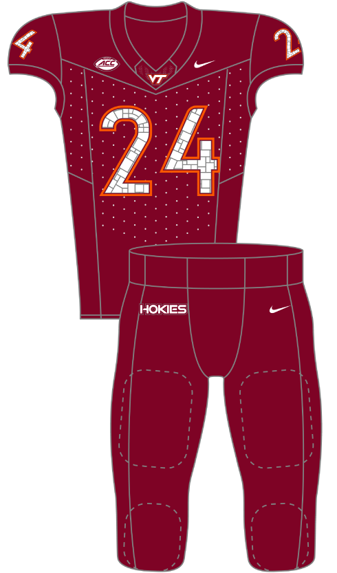 Virginia 2024 Maroon Uniform