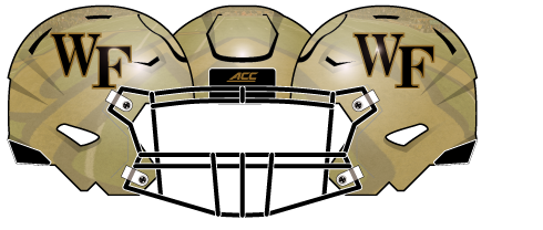 Wake Forest 2014 Gold Metallic Helmet